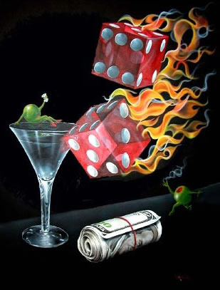 " SHOOT THE WAD "
Michael Godard " SHOOT THE WAD "
Michael Godard signed and numbered giclee canvas